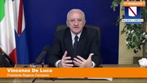 De Luca “Accordo per Sputnik in Campania, pronti a fornire dosi”