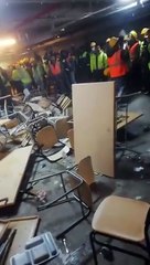 Rönesans’ın şantiyesinde çalışan işçilerden yemekhane eylemi