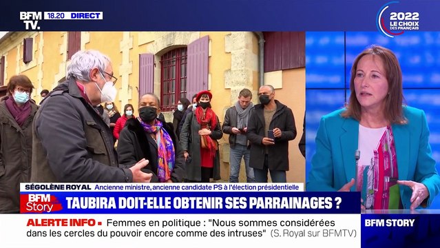Ségolène Royal expliquant sa position face aux candidatures de gauche pour les présidentielles 2022. Selon elle, le vote utile est celui pour Jean-Luc Mélenchon et elle conseille à la socialiste Anne Hidalgo de se retirer de la course.