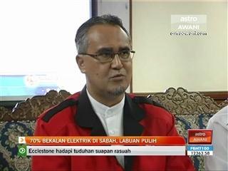 70% bekalan elektrik di Sabah, Labuan pulih