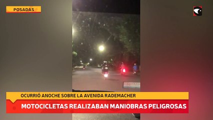 Скачать видео: Motocicletas realizaban maniobras peligrosas