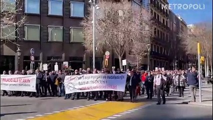 Manifestación trabajadores TMB