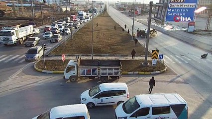 Ambulans kazası güvenlik kamerasında