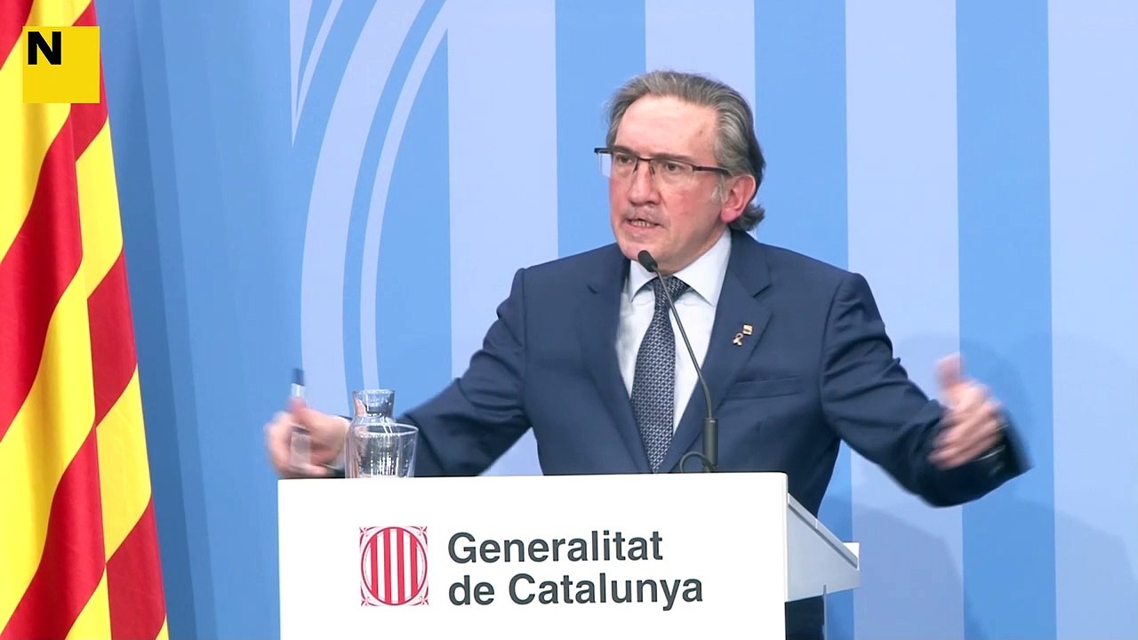 El conseller d'Economia, Jaume Giró, parla de la proposició de llei per garantir el servei de caixer automàtic en els municipis en risc d'exclusió finanera