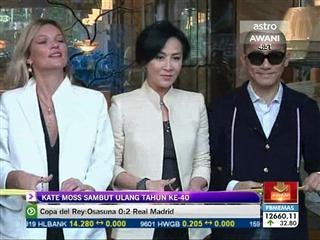 Kate Moss sambut ulang tahun ke-40