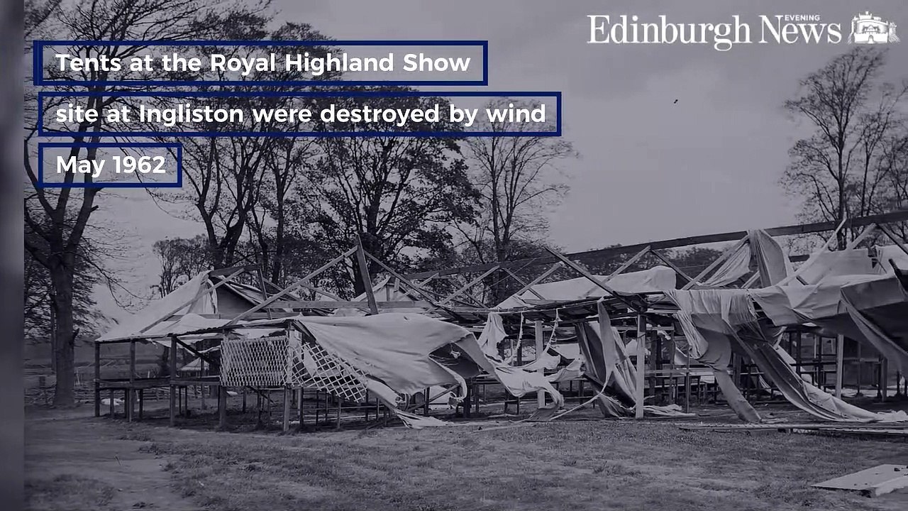 Storm Damage In Edinburgh in the 50's and 60's