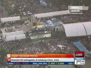 Isu Thailand: Ikrar teruskan protes