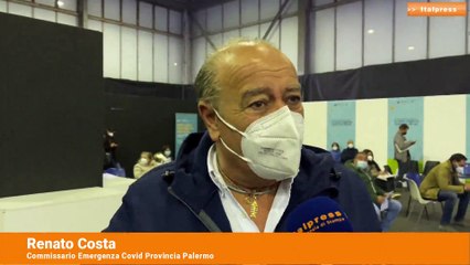 下载视频: Vaccini fino a mezzanotte in hub Fiera Palermo, Costa “pronti per h24”