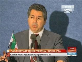 Puak penentang sokong rancangan serang Syria