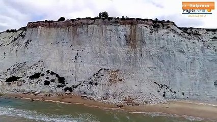 Scala dei Turchi, un drone ne svela i punti deboli