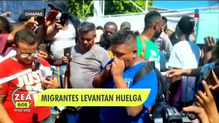 Migrantes en Tapachula levantan huelga y se quitan las suturas