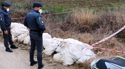 Caltanissetta - Sequestrate discariche abusive con amianto, eternit e materiale ritenuto tossico (17.02.22)