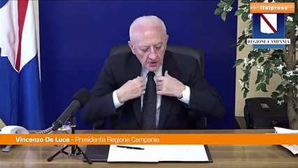 Vaccino, De Luca: "Obiettivo 9 milioni, ma irrealizzabile senza dosi”