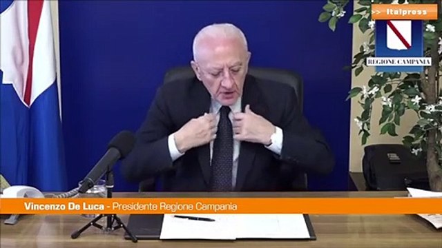 Vaccino, De Luca: Obiettivo 9 milioni, ma irrealizzabile senza dosi”