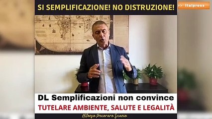 Pecoraro Scanio: "Servono semplificazioni vere e trasparenti"