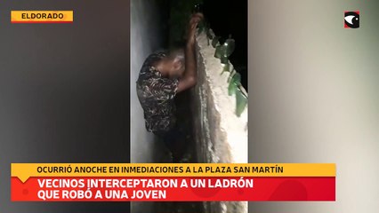 Vecinos interceptaron a un ladrón que robó a una joven