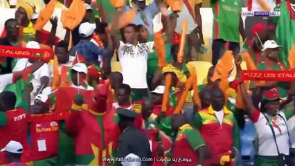 الشوط الاول مباراة بوركينافاسو و تونس 2-0  ربع نهائي كاس افريقيا 2017