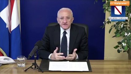 De Luca: "La Campania ha recuperato tutti i vaccini mancanti"
