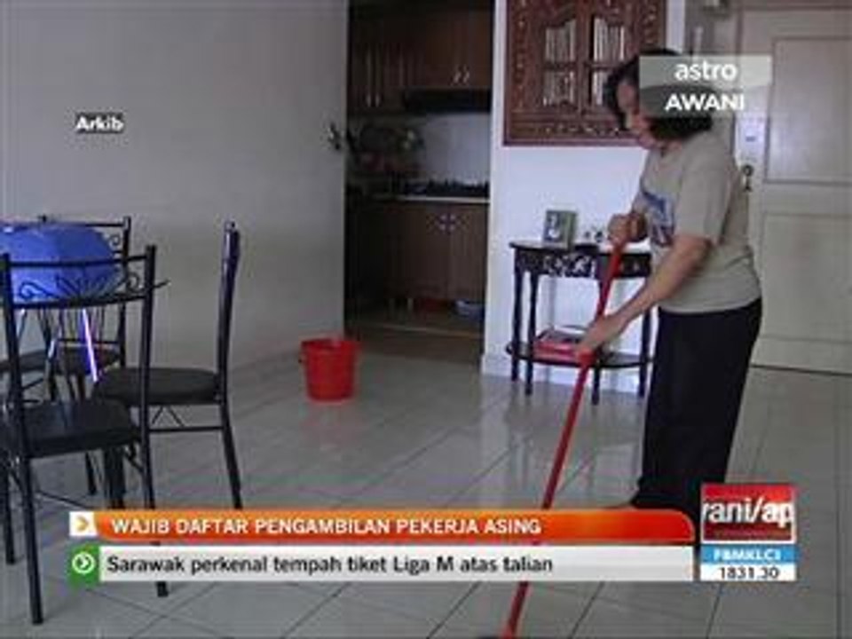 Wajib daftar pengambilan pekerja asing