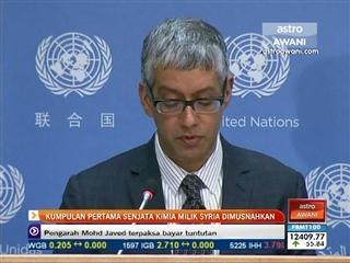 Kumpulan pertama senjata kimia milik Syria dimusnahkan