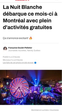La nuit blanche débarque ce mois-ci à Montréal