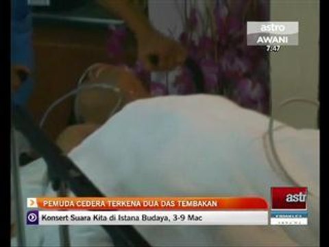 Pemuda cedera terkena dua das tembakan