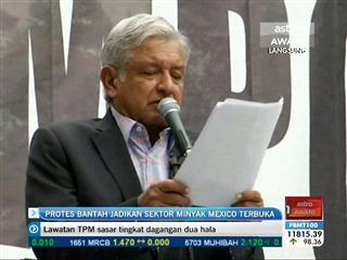 Protes bantah jadikan sektor minyak Mexico terbuka