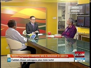 Beban kenaikan tambang bas & makanan di kantin