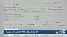 Fake check scams in Arizona