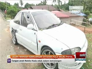 Lelaki mangsa kemalangan ditahan polis, miliki pistol