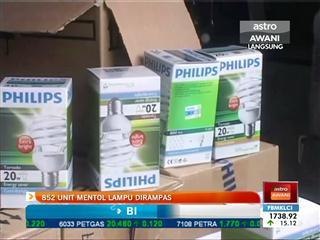 852 unit mentol lampu dirampas