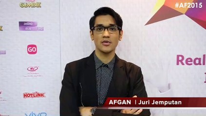 Konsert AF2015 Minggu 5 - Komen Afgan sebagai juri jemputan