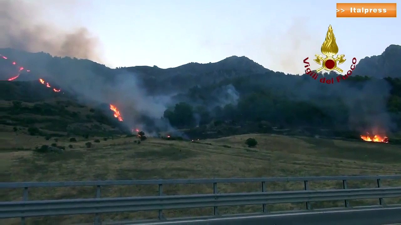 Incendi nel palermitano, dall'alba in azione mezzi aerei
