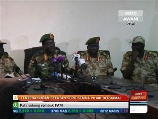 Tentera Sudan Selatan seru semua pihak berdamai