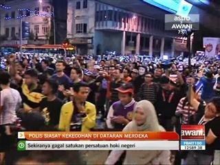 Polis siasat kekecohan di Dataran Merdeka