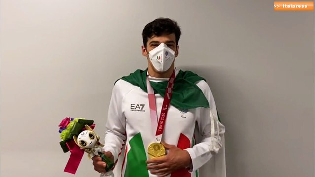 Barlaam oro a Tokyo Che onore ricevere medaglia da Pancalli