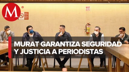 Alejandro Murat recibe a periodistas para escuchar demandas sobre situación en Oaxaca