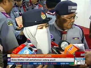 Purdah tidak halang untuk aktif aktiviti lasak
