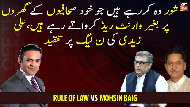 The noise is being made by those who have been raiding houses of journalists, Ali Zaidi criticizes