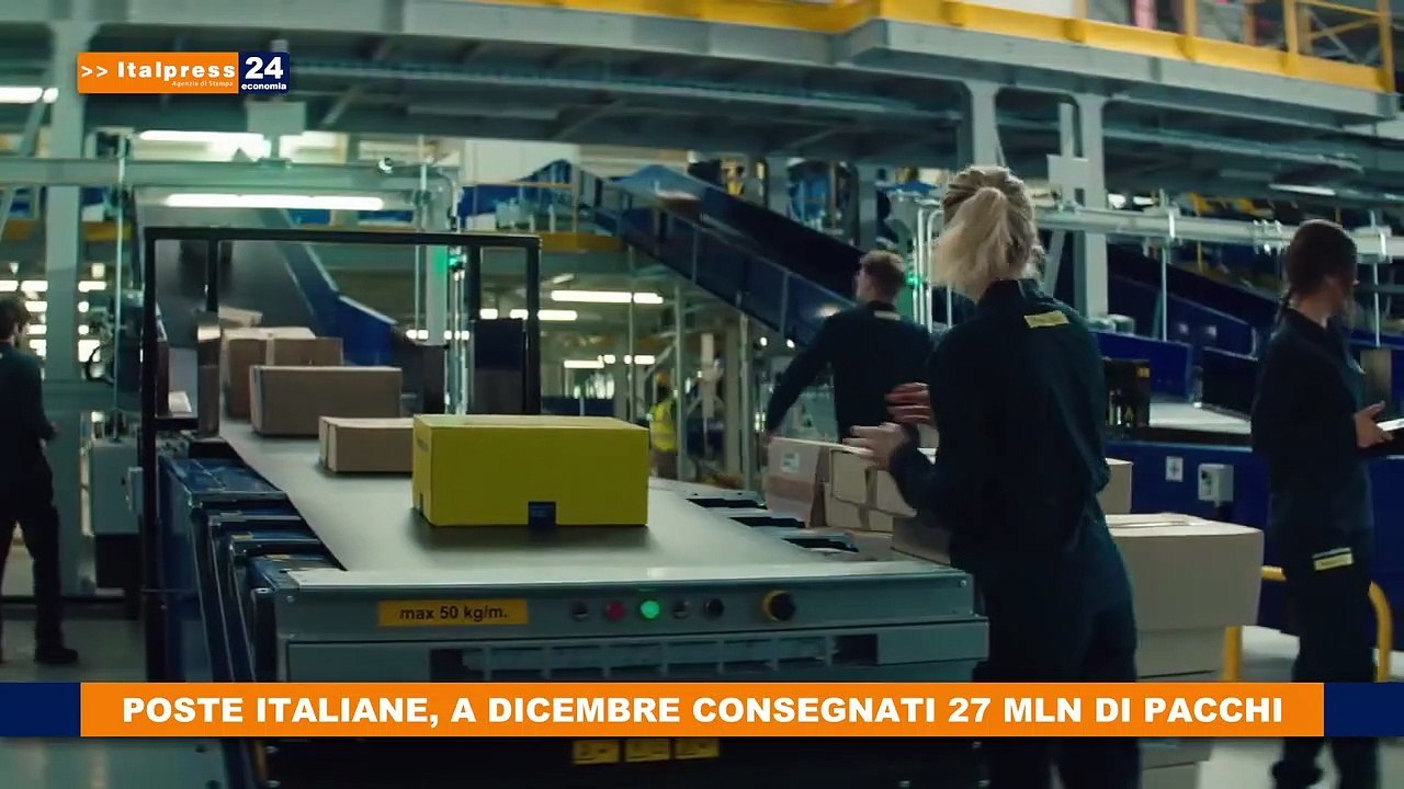 Poste Italiane, a dicembre consegnati 27 mln di pacchi