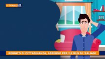 Reddito di cittadinanza, assegno per 2,9 mln di italiani