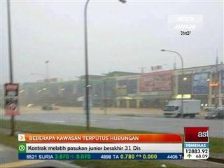 Beberapa kawasan di Bintulu terputus hubungan