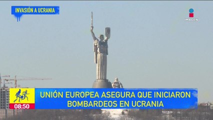 Iniciaron bombardeos en Ucrania: Unión Europea