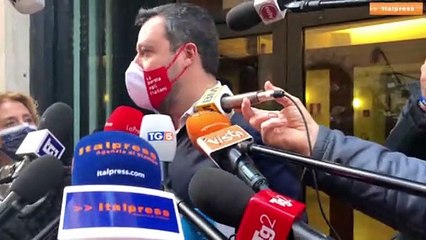 Salvini "Ascolteremo Draghi, non abbiamo pregiudizi"