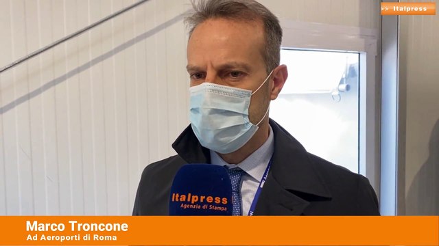 Covid, attivo il nuovo centro vaccinale all'aeroporto di Fiumicino