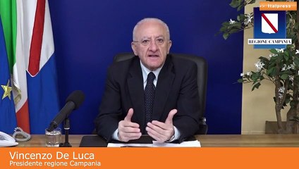 De Luca "In Campania mancano le dosi, stiamo facendo guerra"