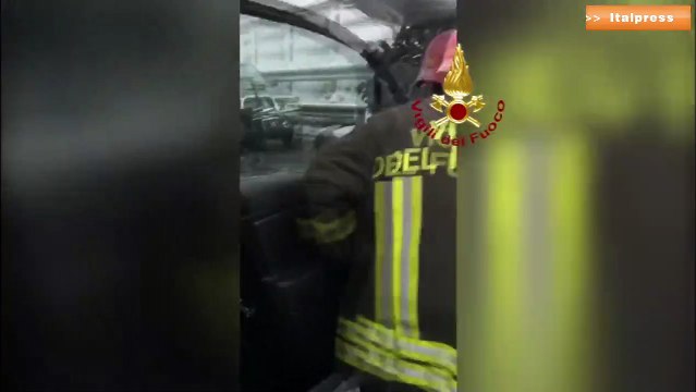 Scena apocalittica sulla A32. Il maxi tamponamento sulla Torino - Bardonecchia causa due morti