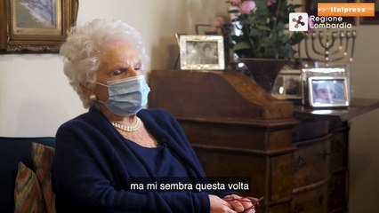 Vaccino, Liliana Segre invita lombardi over 80 ad aderire