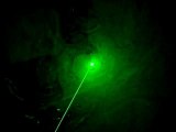 Time tunnel Laser show using a 75mW green 532nm laser module