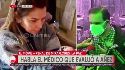 Médico evalúa a Jeanine Añez y dice que su internación no es necesaria